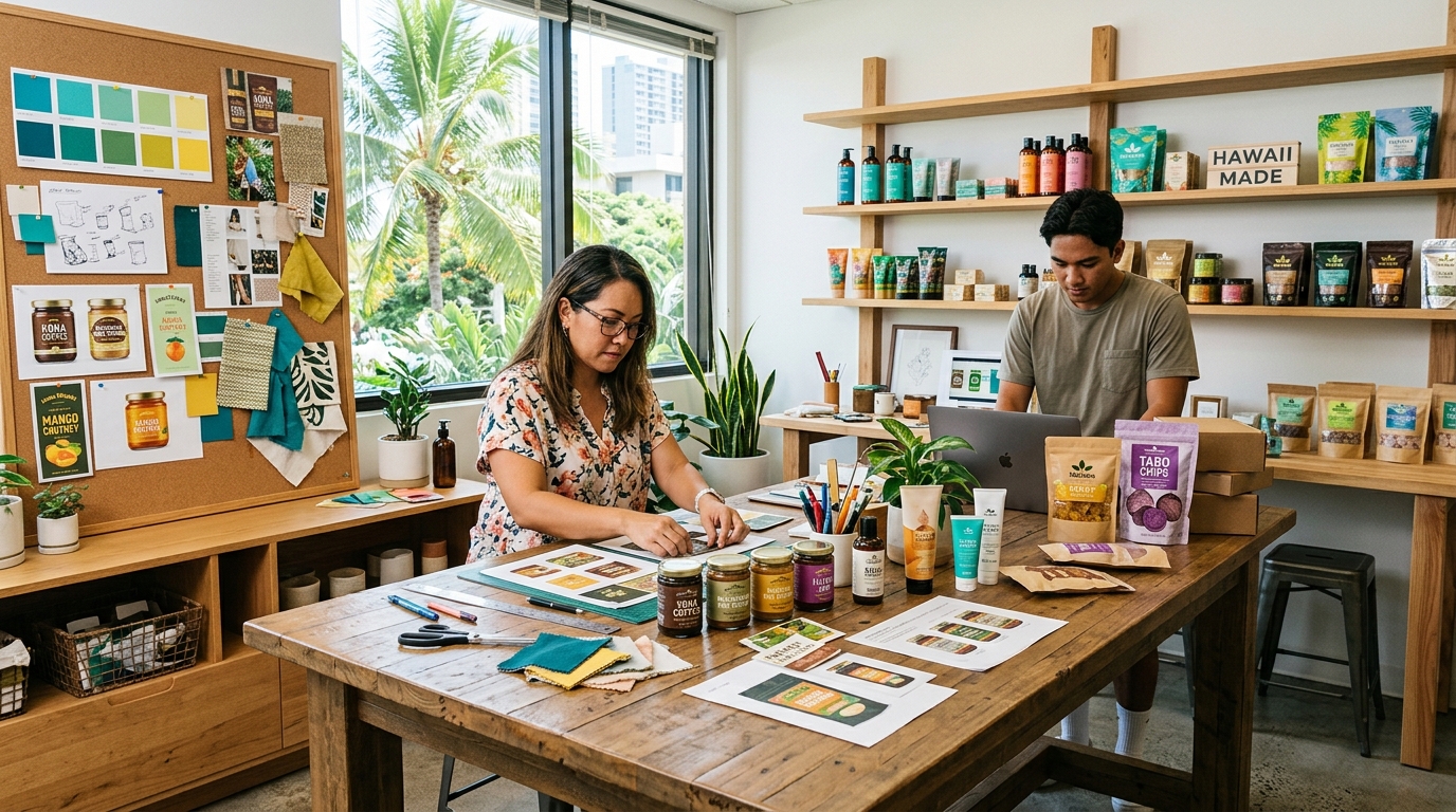 Hawaiian-made product development office